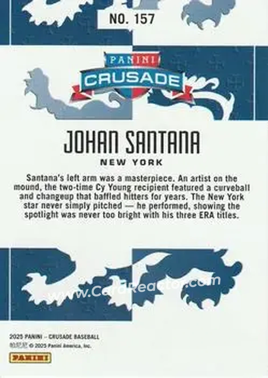 Back of Johan Santana