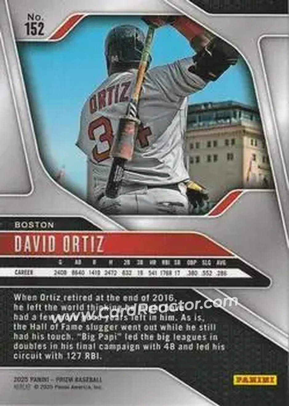 Back of David Ortiz