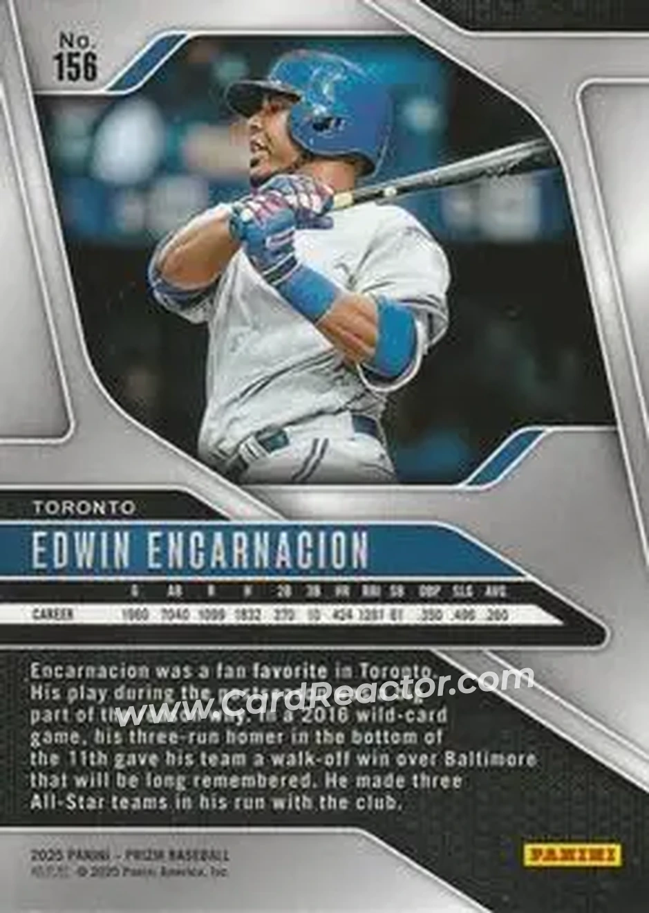 Back of Edwin Encarnacion