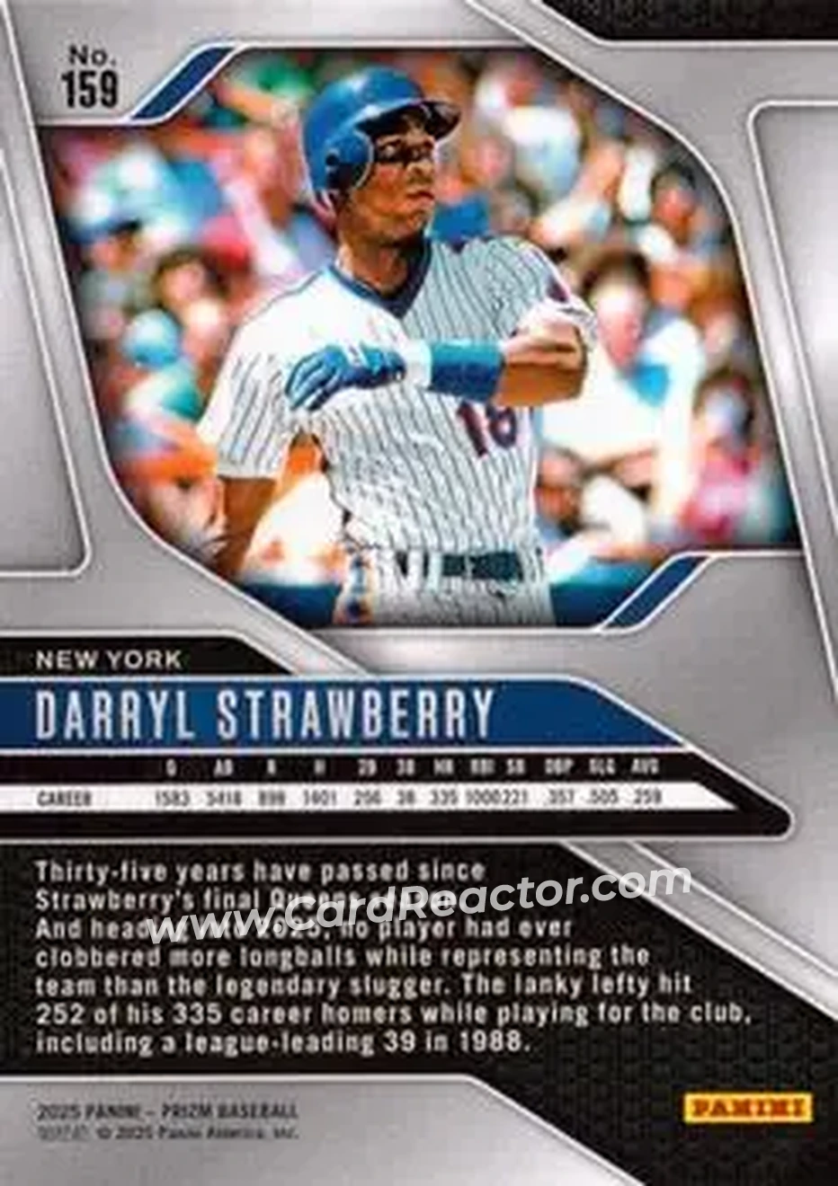 Back of Darryl Strawberry