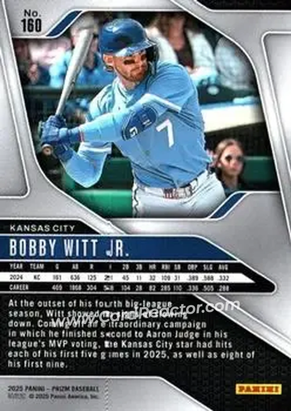 Back of Bobby Witt Jr.
