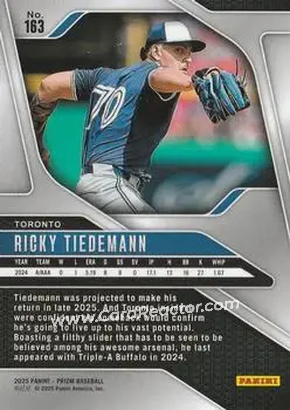 Back of Ricky Tiedemann