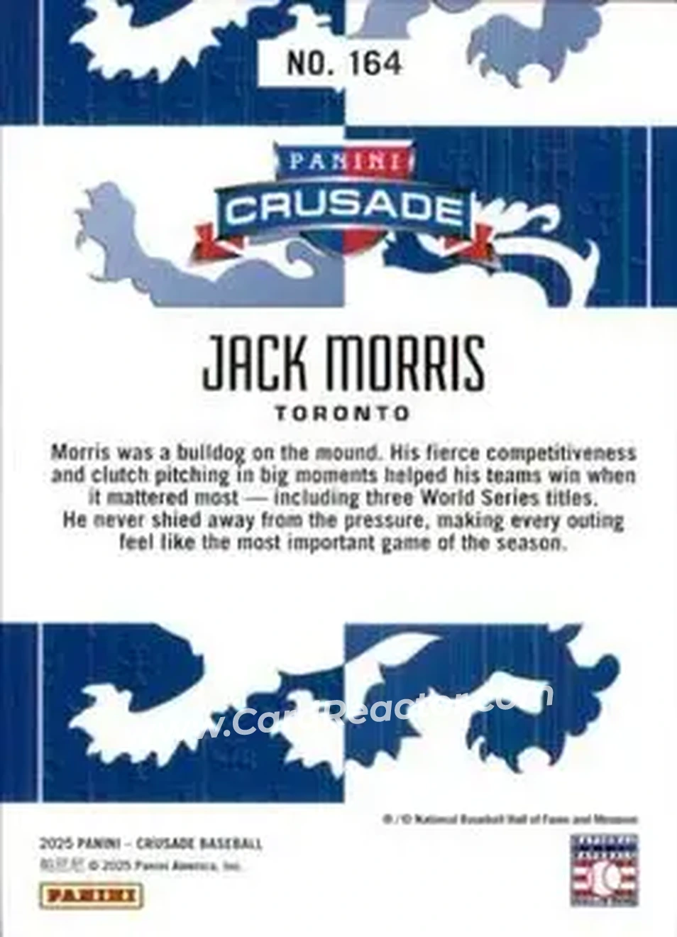 Back of Jack Morris