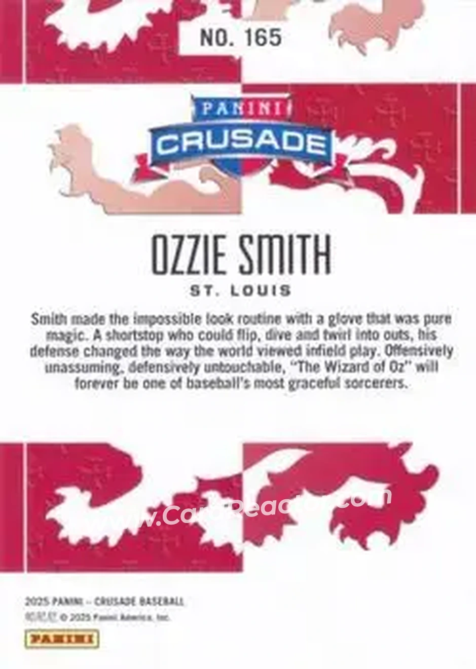 Back of Ozzie Smith