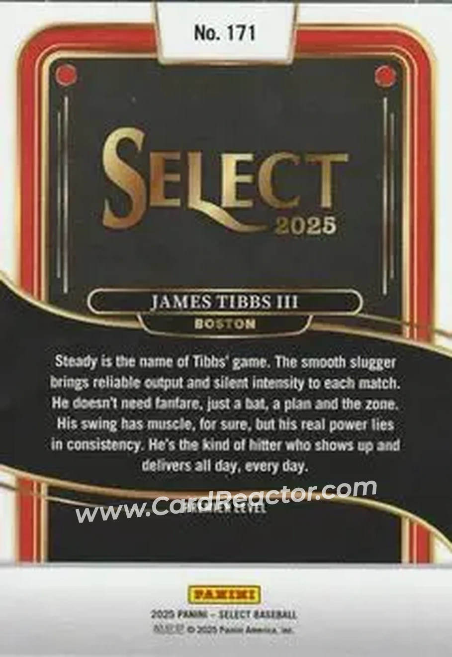 Back of James Tibbs III