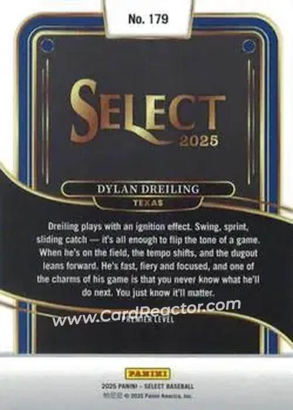 Back of Dylan Dreiling