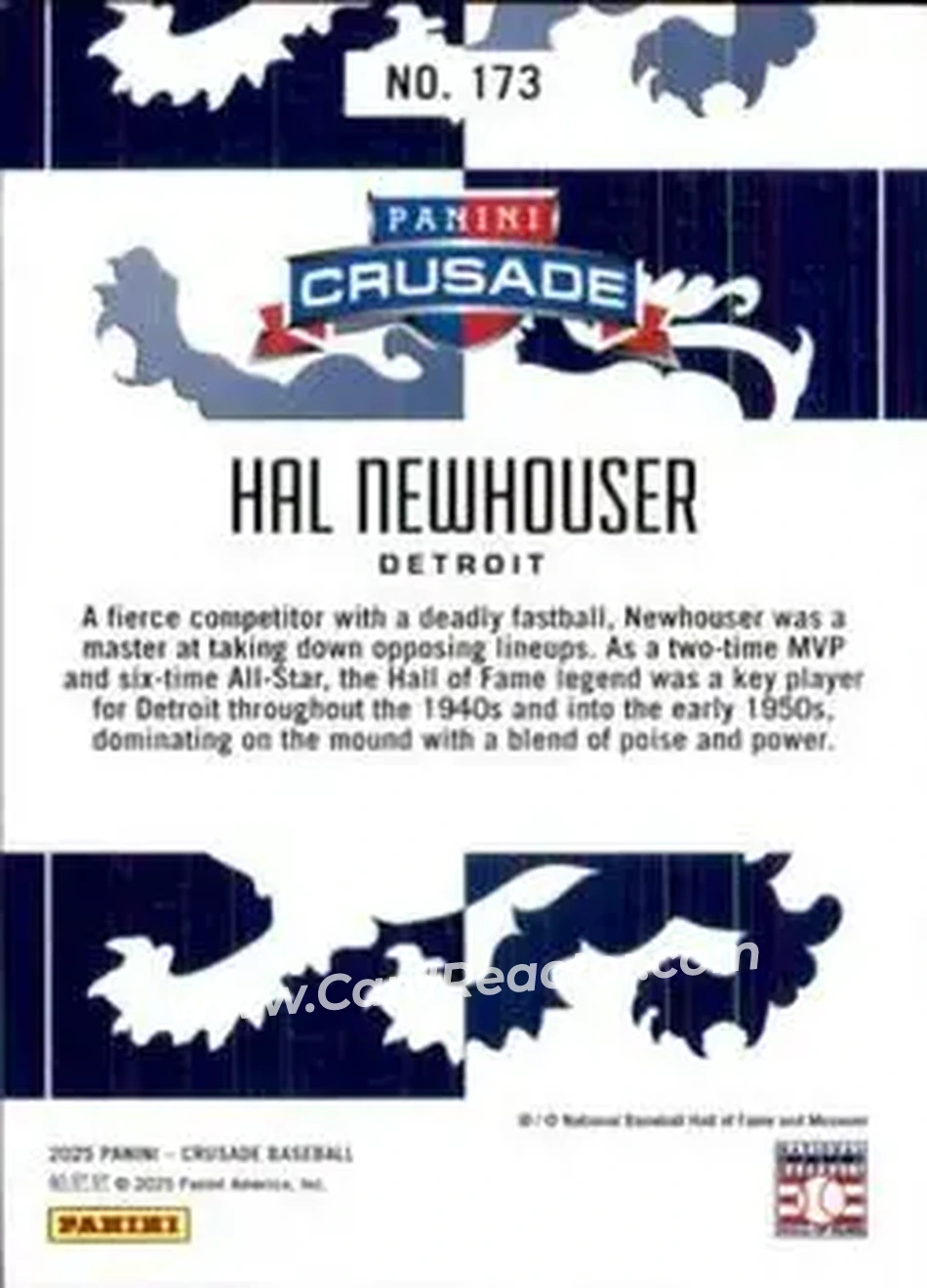 Back of Hal Newhouser