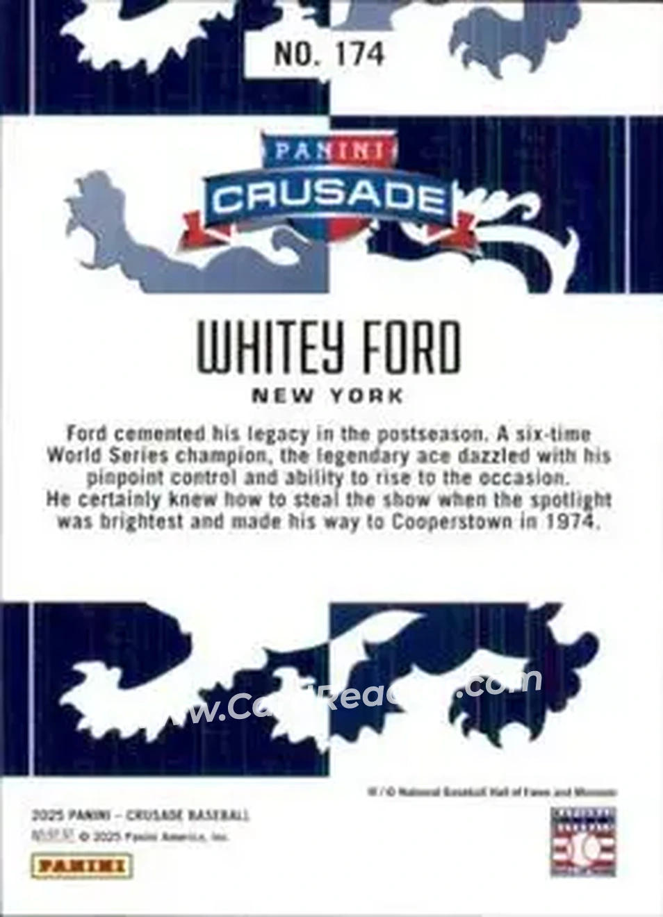 Back of Ed "Whitey" Ford