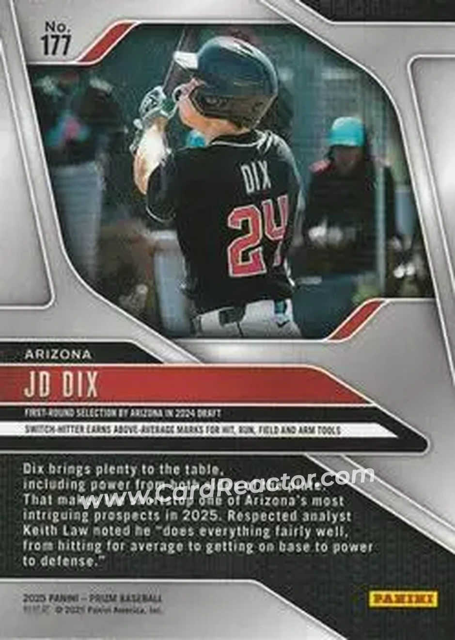 Back of JD Dix