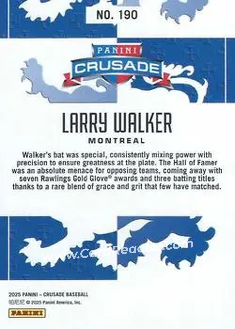 Back of Larry Walker