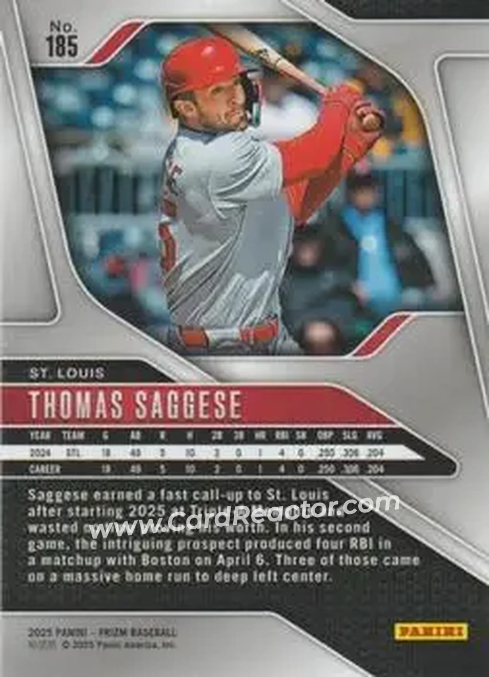 Back of Thomas Saggese