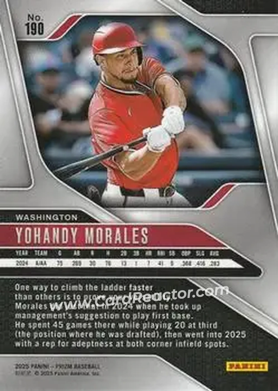 Back of Yohandy Morales
