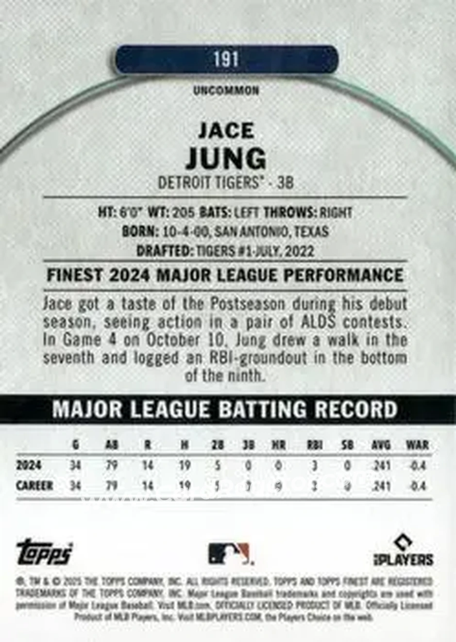 Back of Jace Jung
