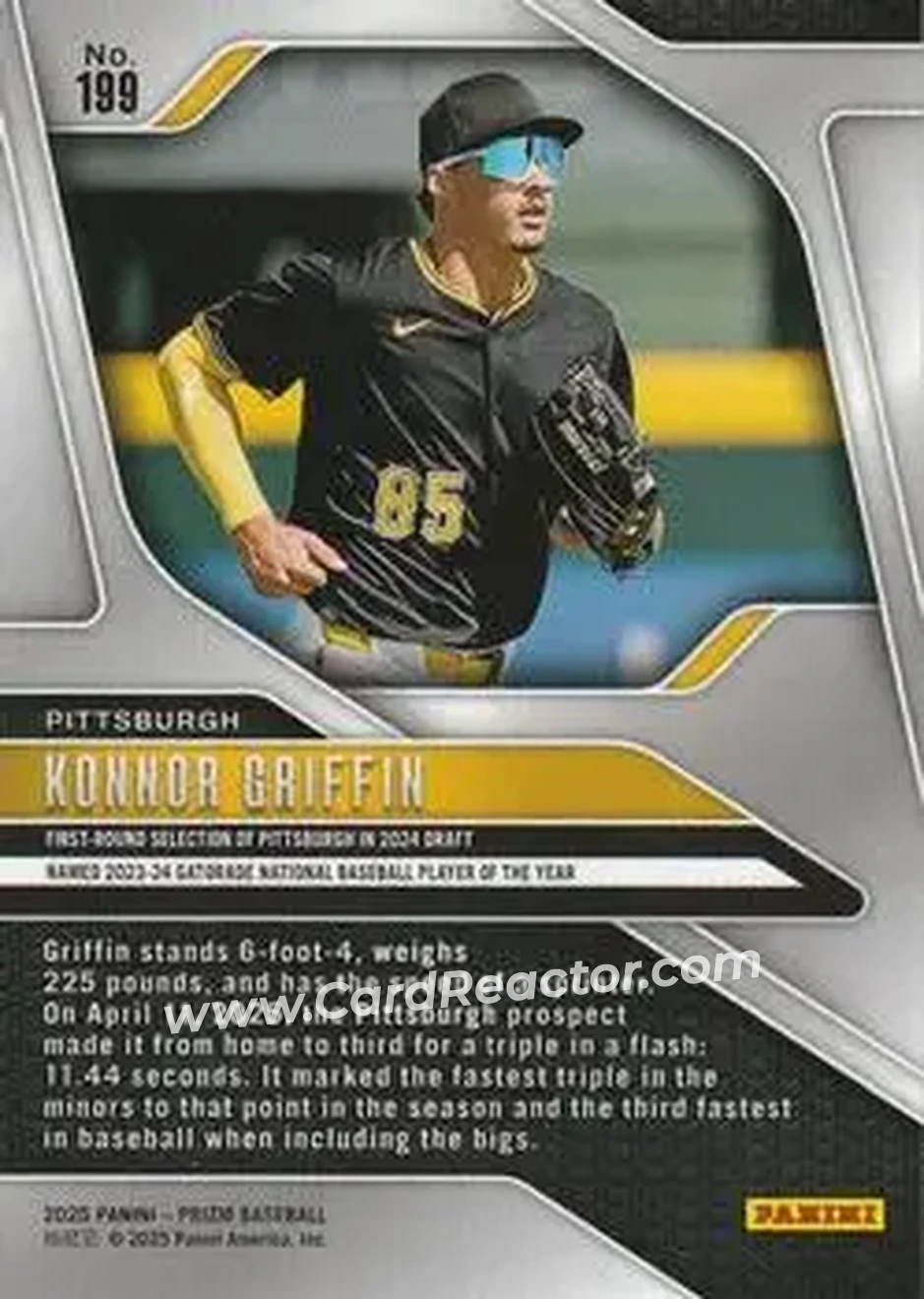 Back of Konnor Griffin