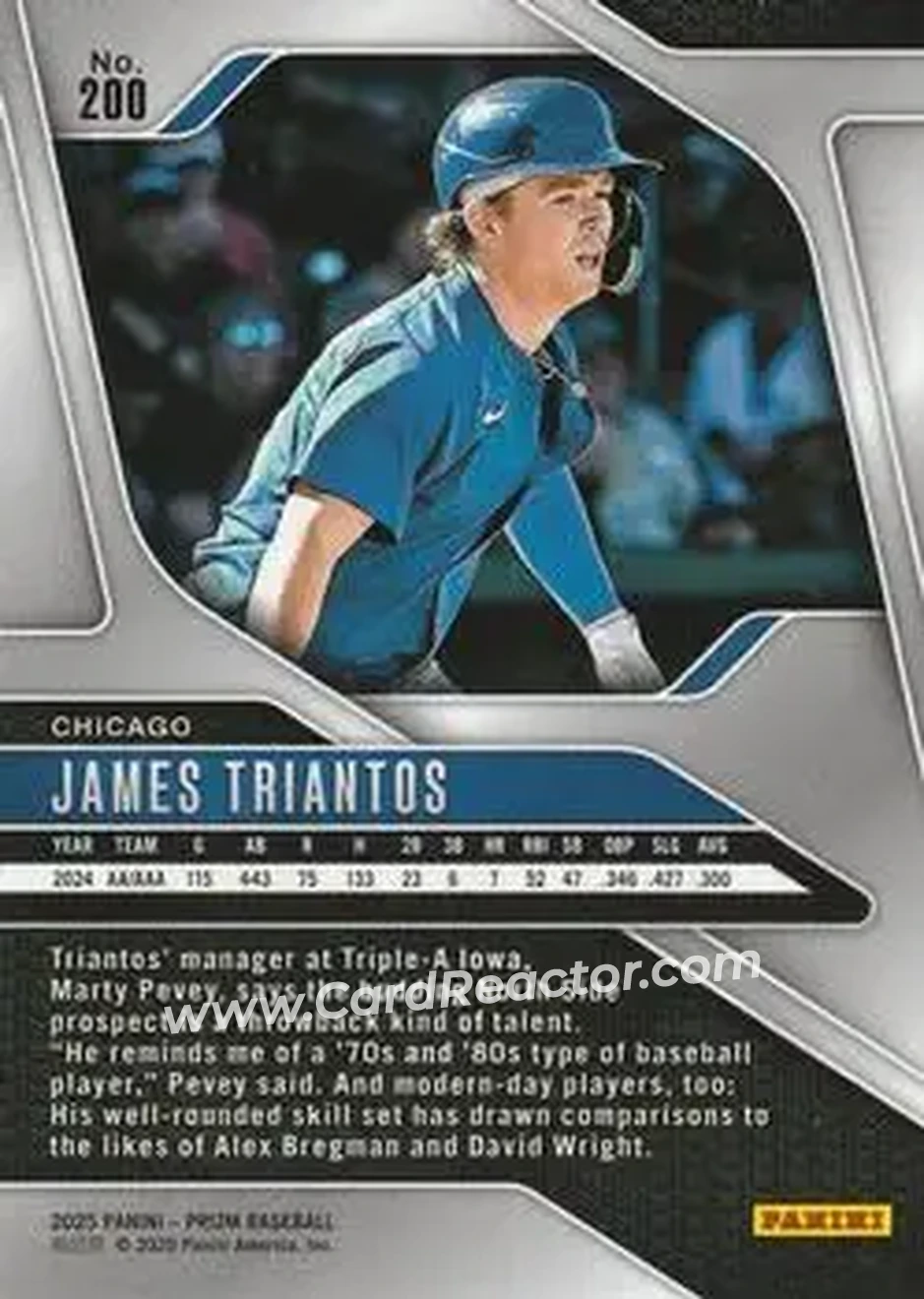 Back of James Triantos
