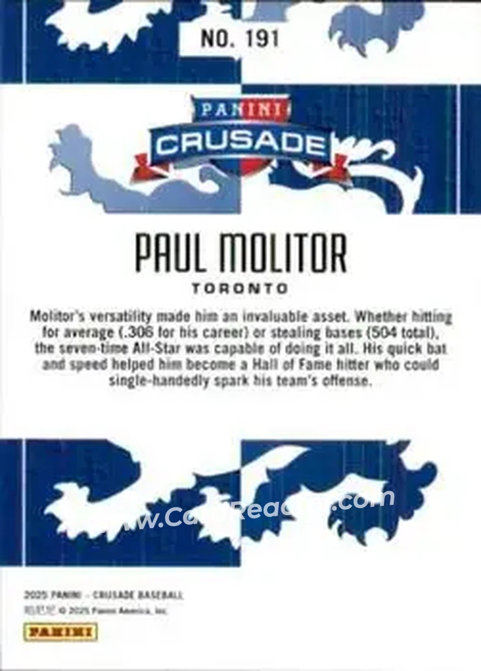 Back of Paul Molitor