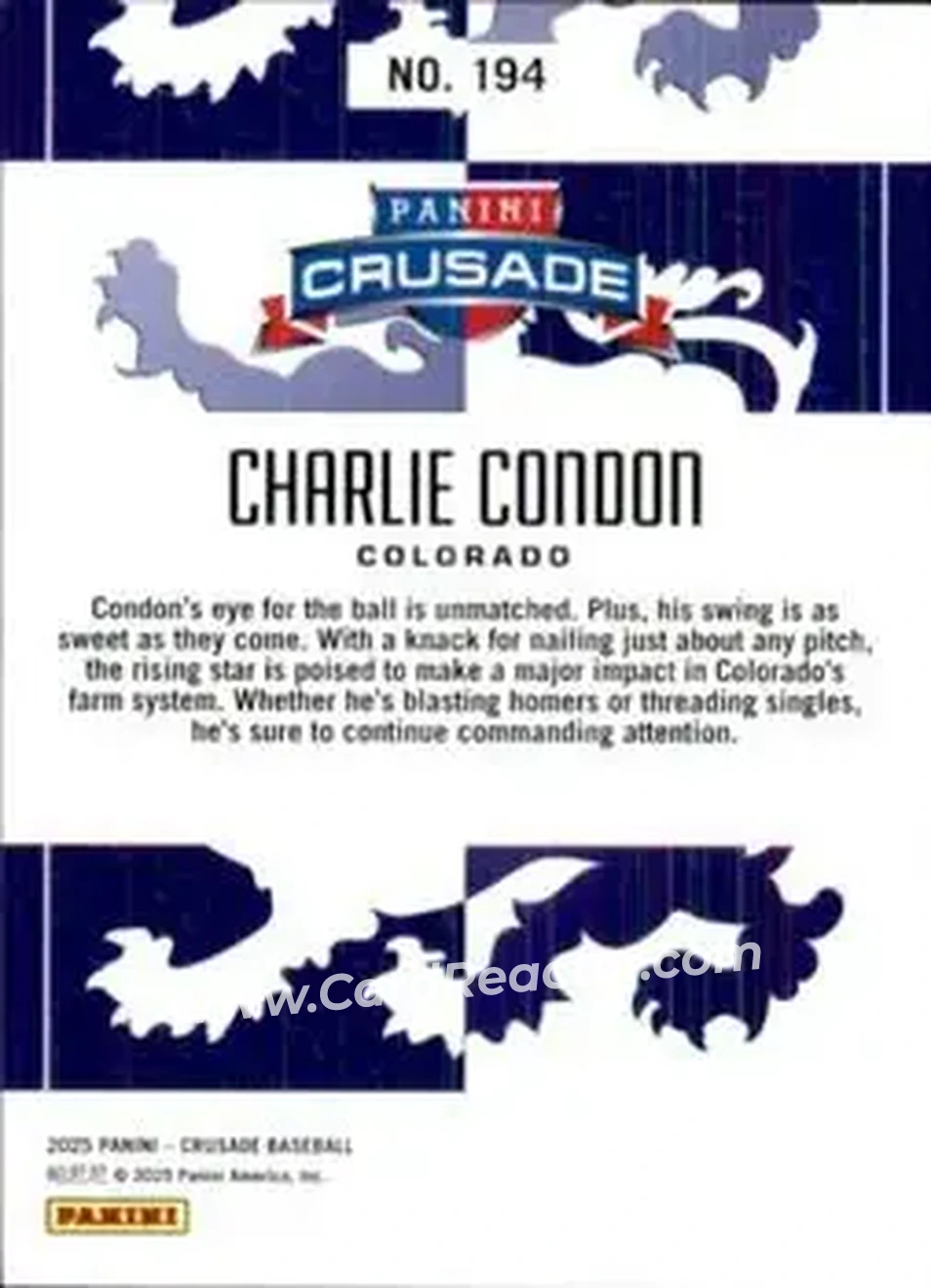 Back of Charlie Condon