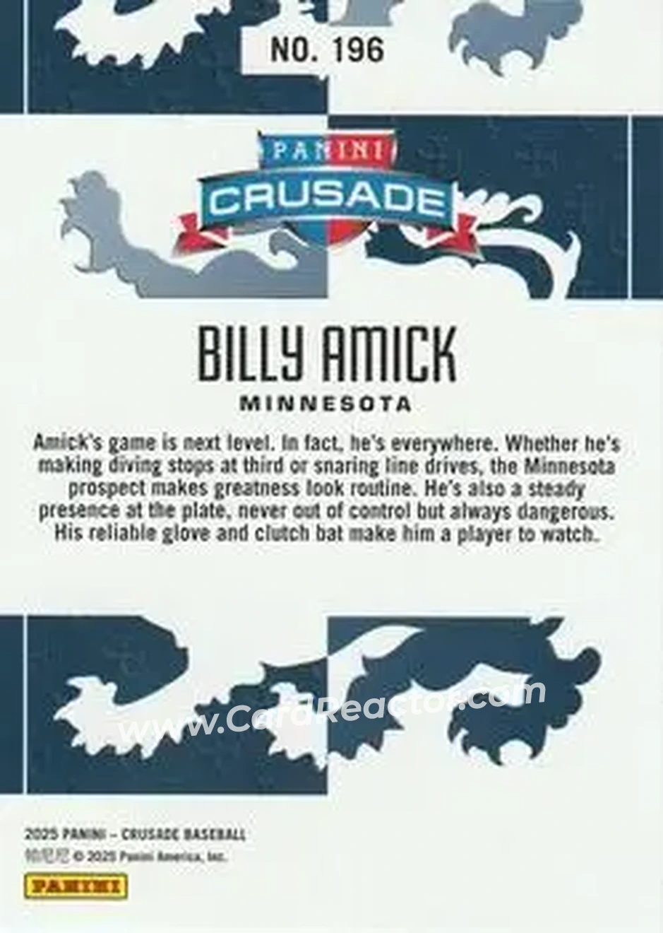 Back of Billy Amick