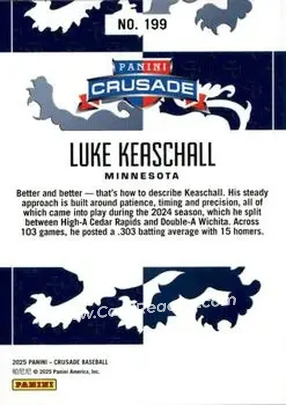 Back of Luke Keaschall
