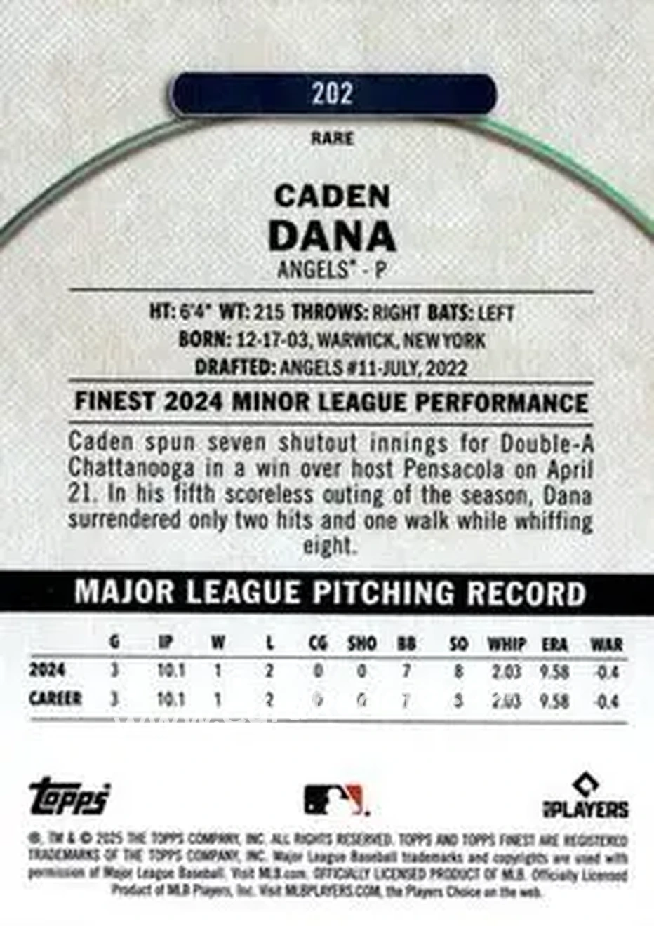 Back of Caden Dana