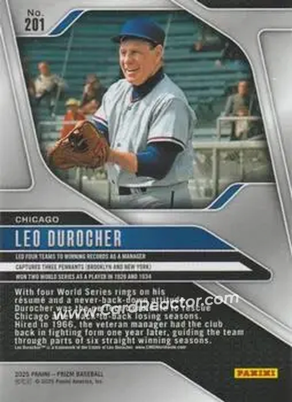Back of Leo Durocher