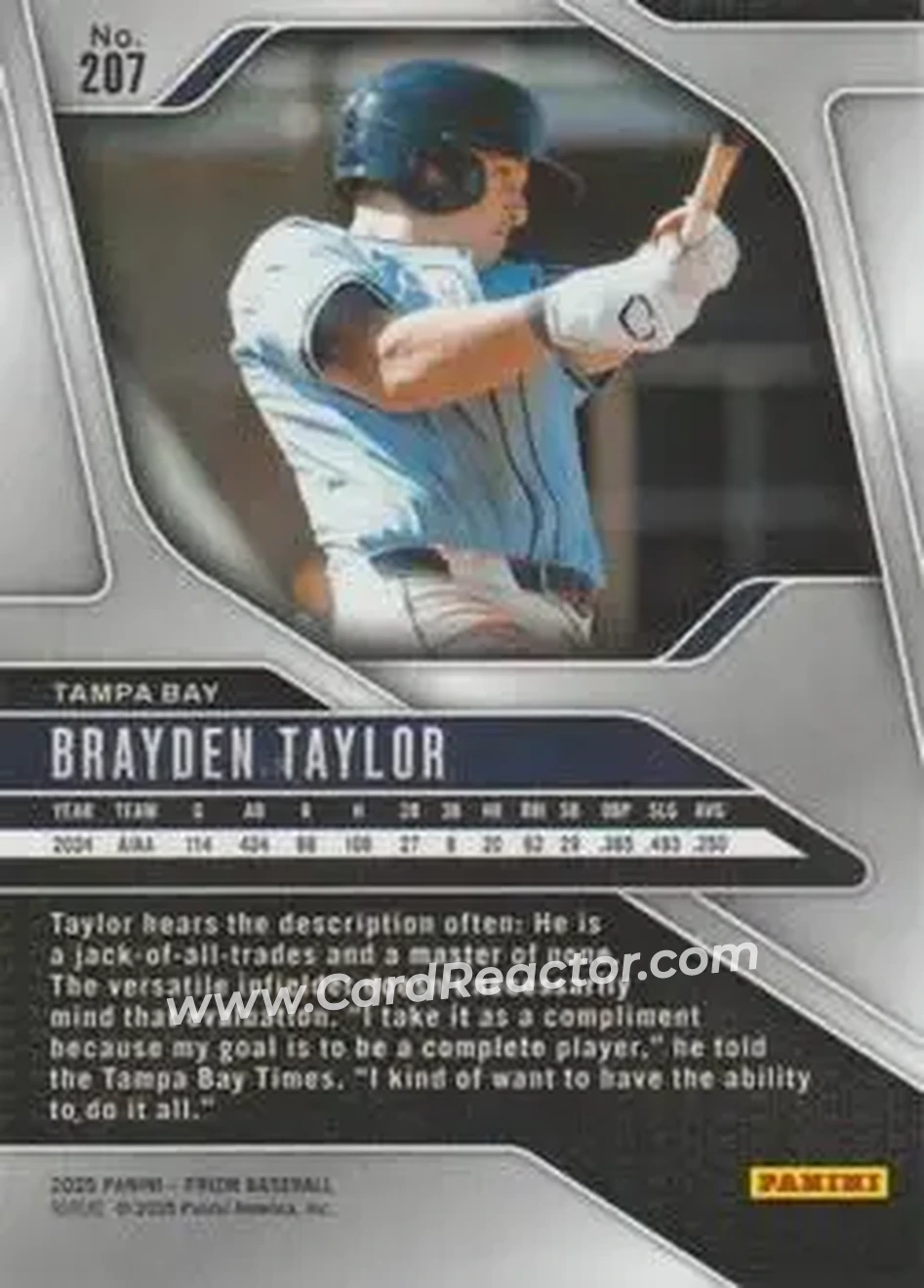 Back of Brayden Taylor