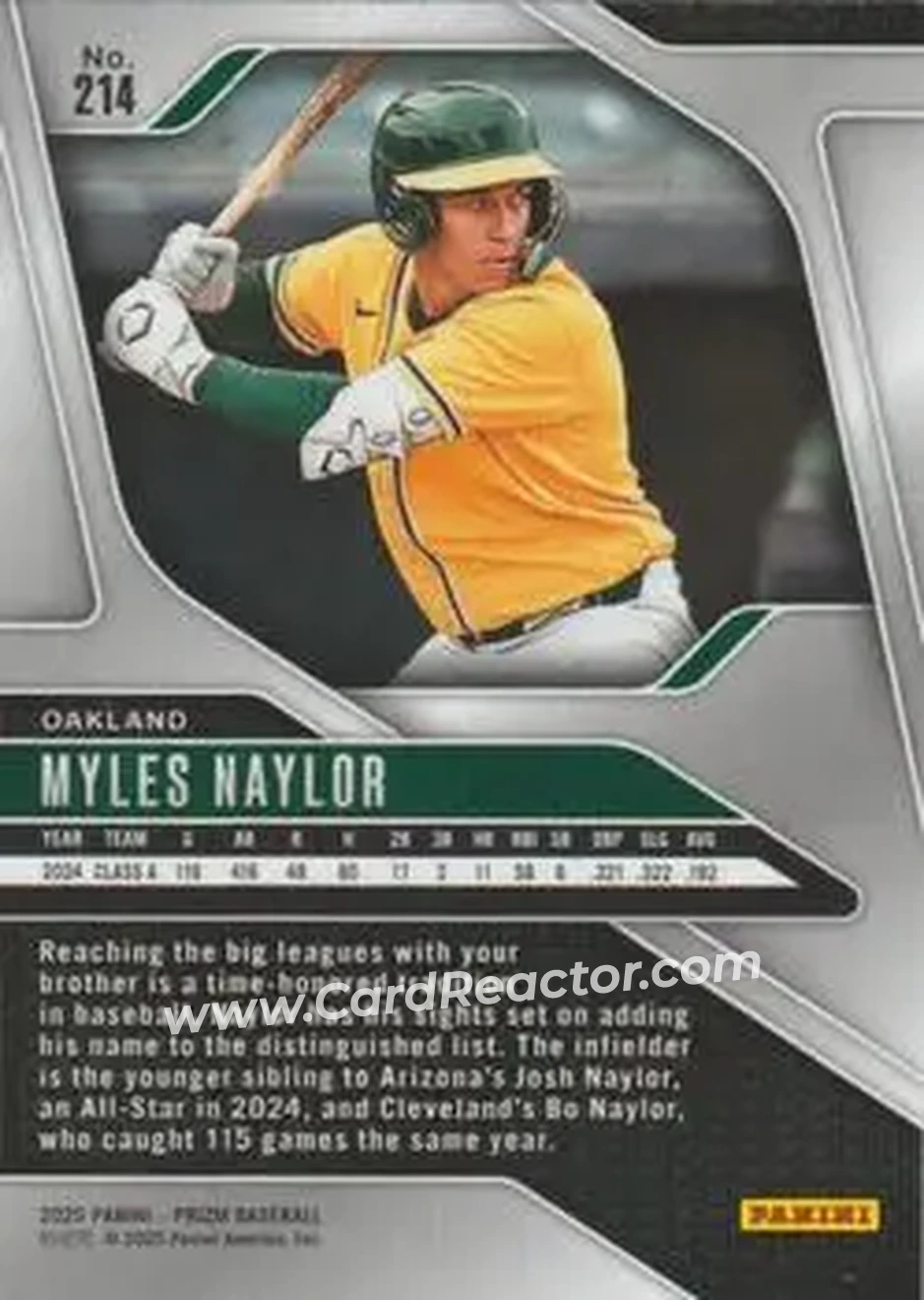 Back of Myles Naylor