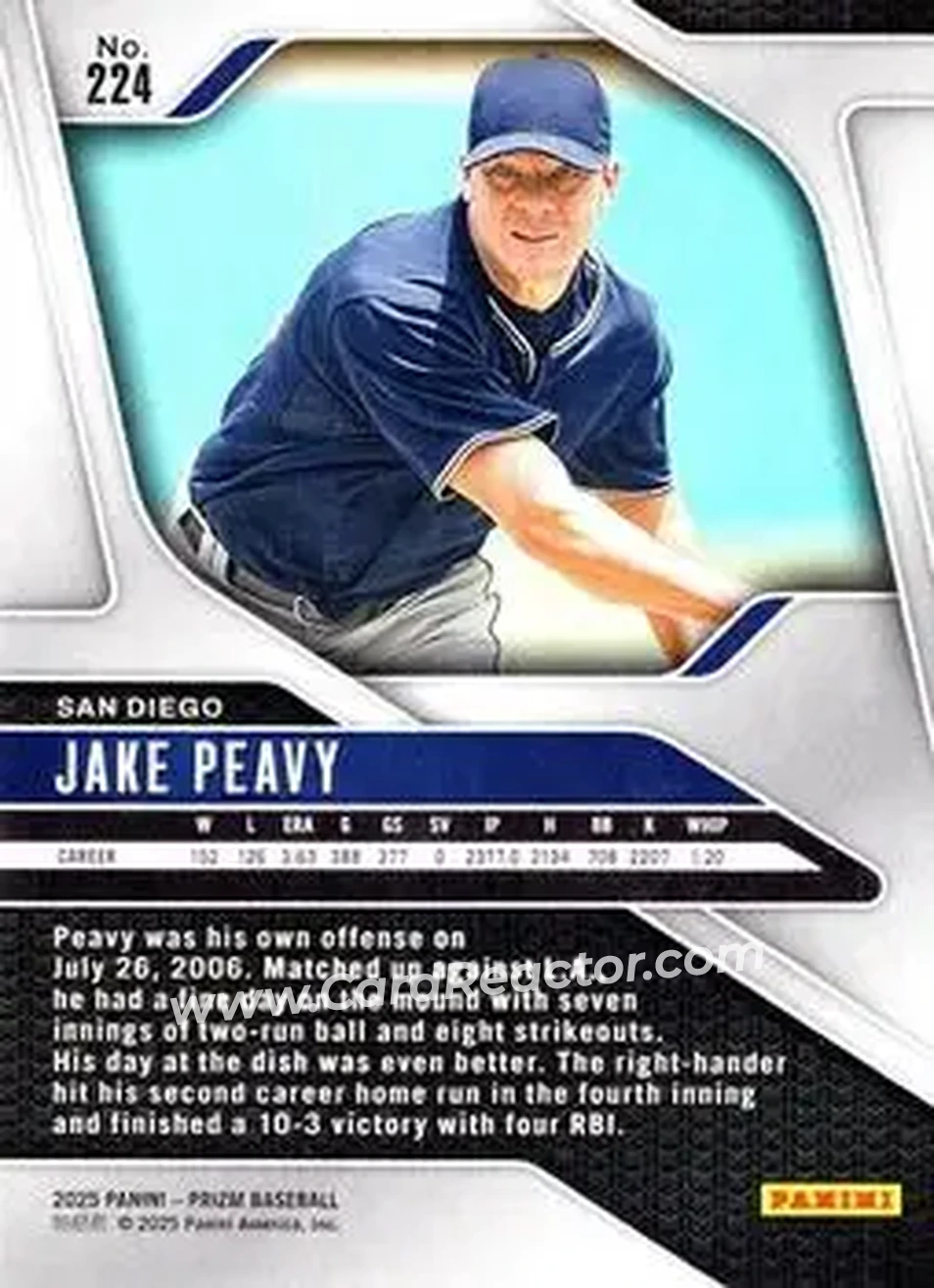 Back of Jake Peavy