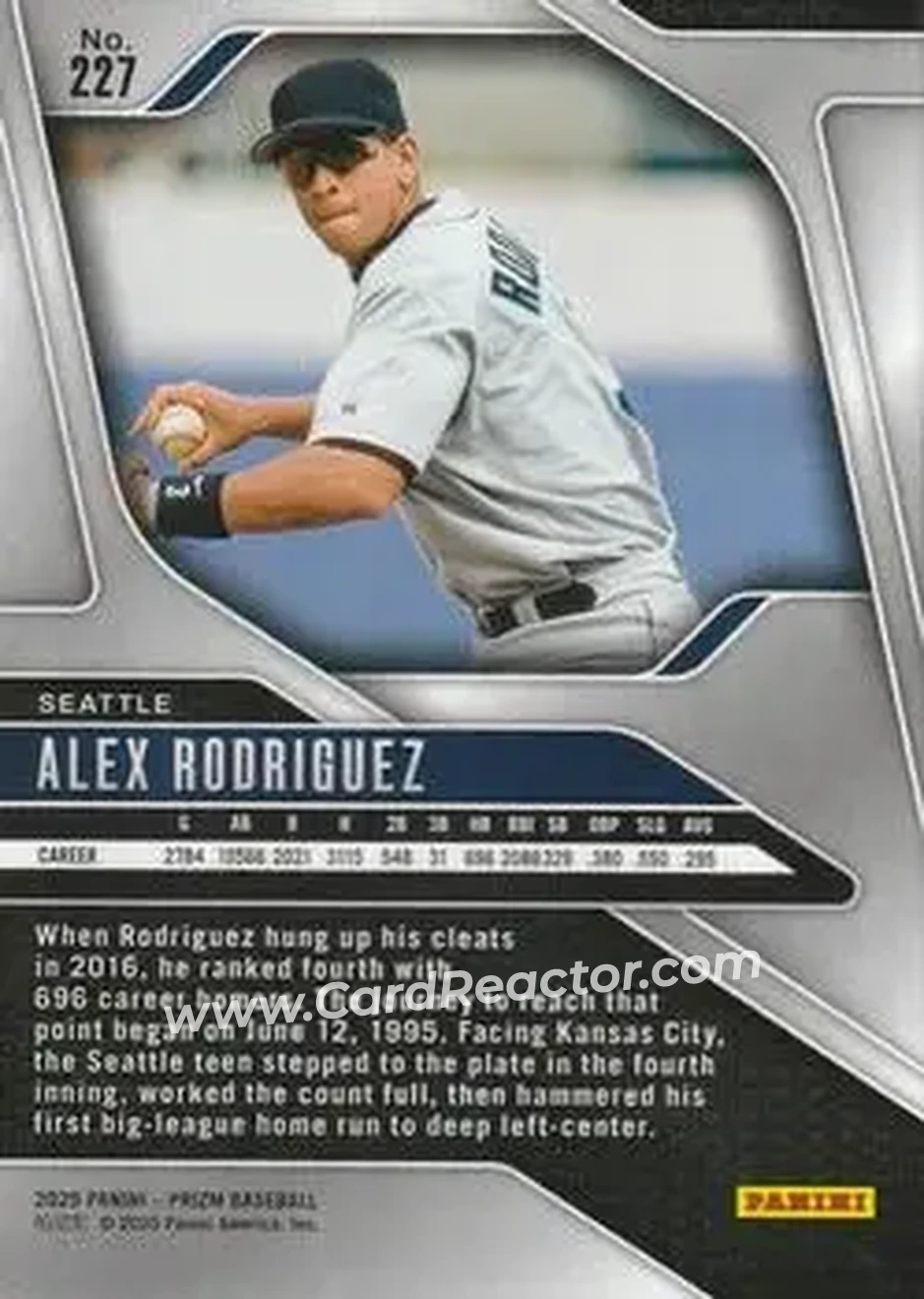 Back of Alex Rodriguez
