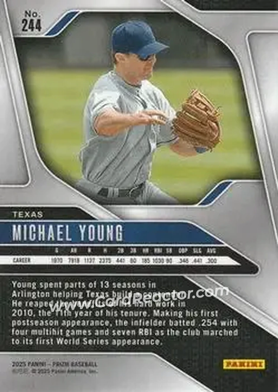 Back of Michael Young