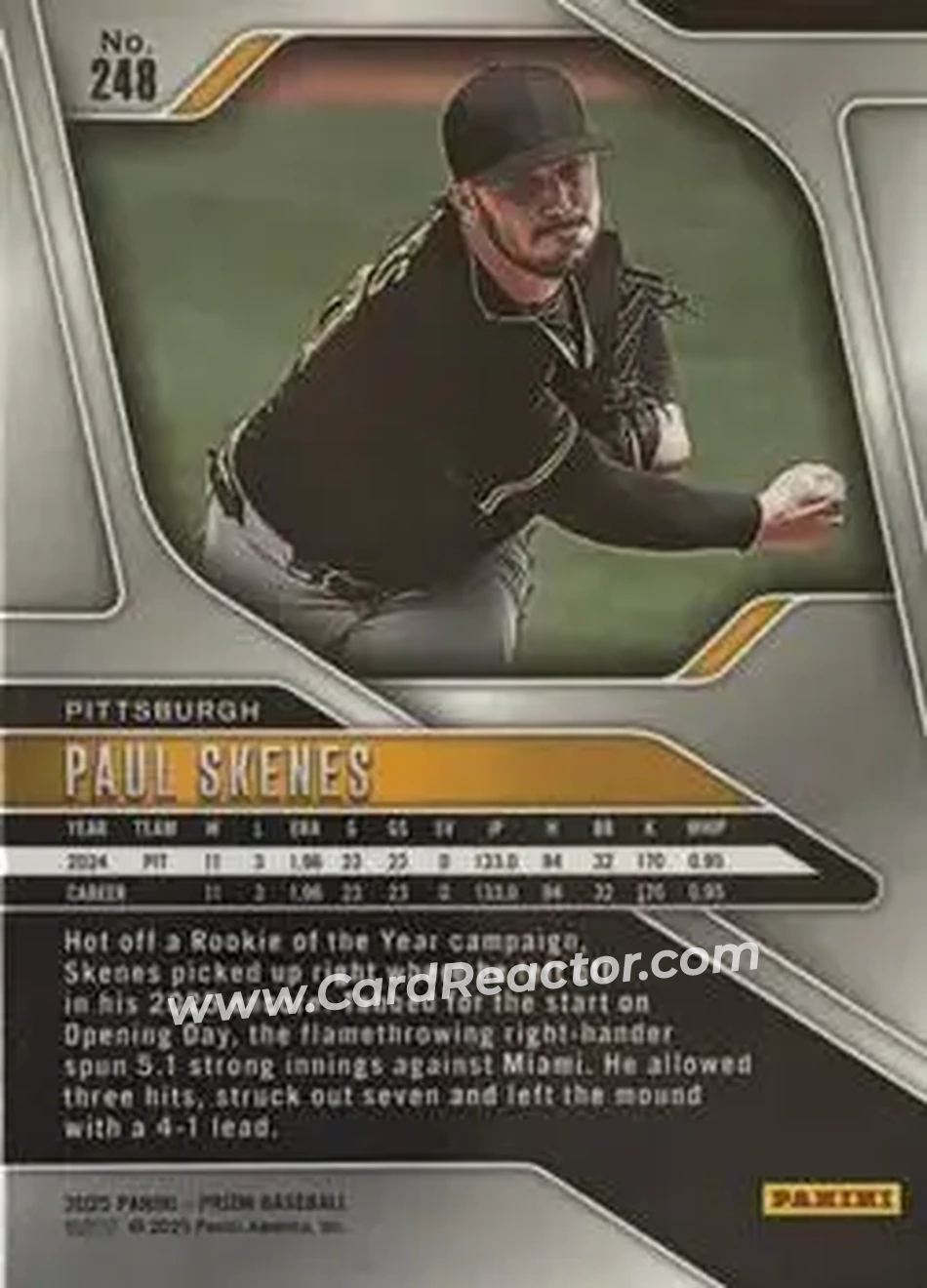 Back of Paul Skenes