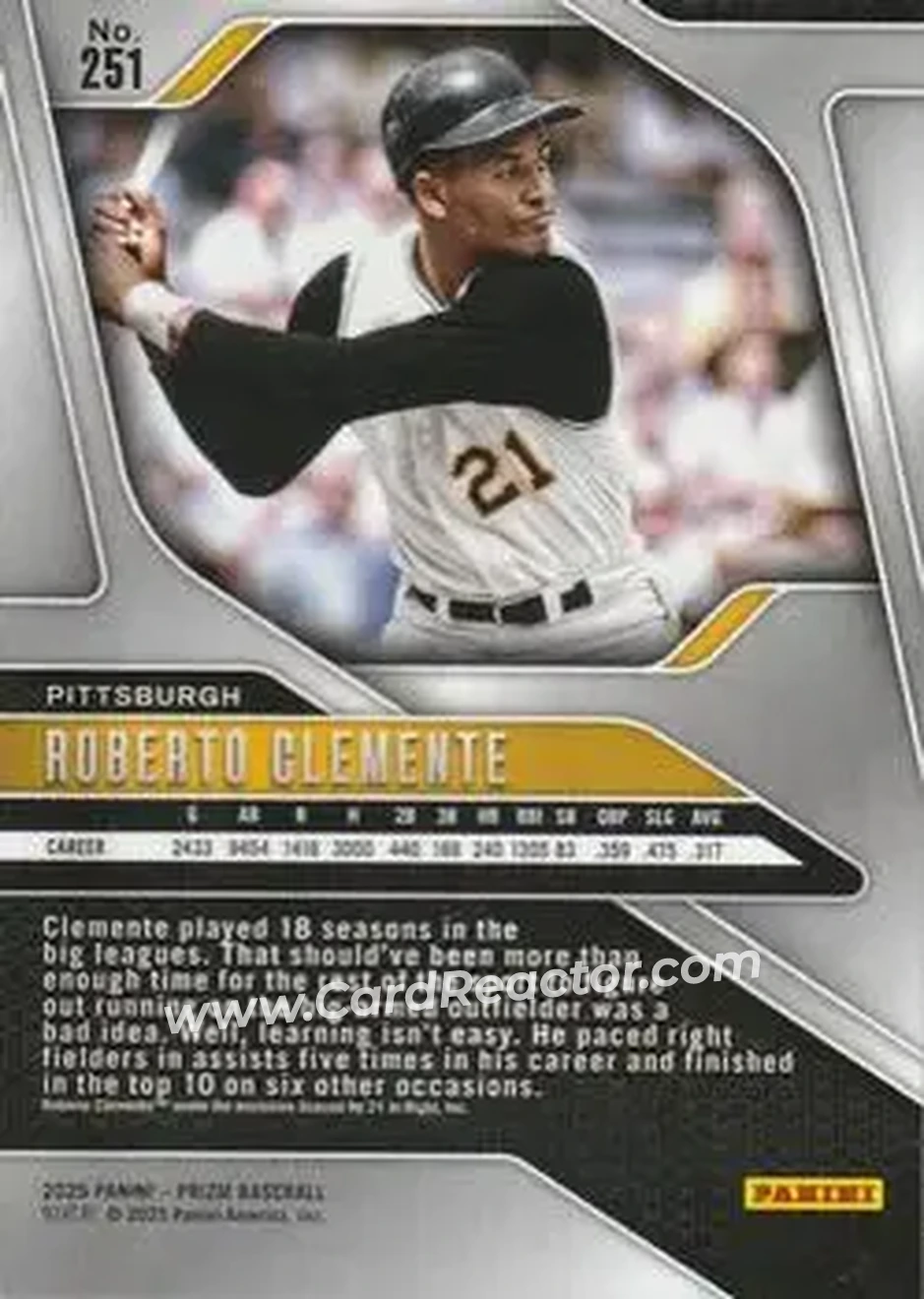 Back of Bob Clemente
