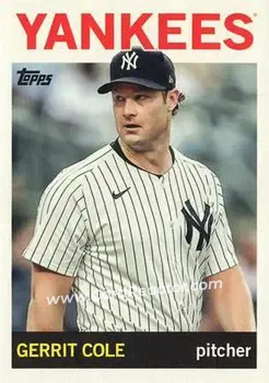 Front of Gerrit Cole