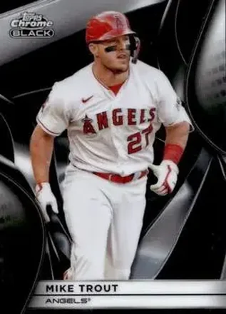2025 Topps Chrome Black #5 Mike Trout