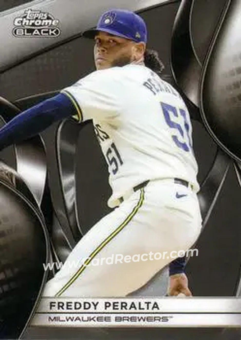 2025 Topps Chrome Black #7 Freddy Peralta