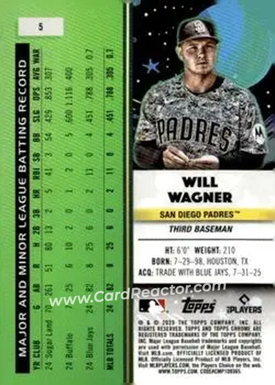 Back of Will Wagner