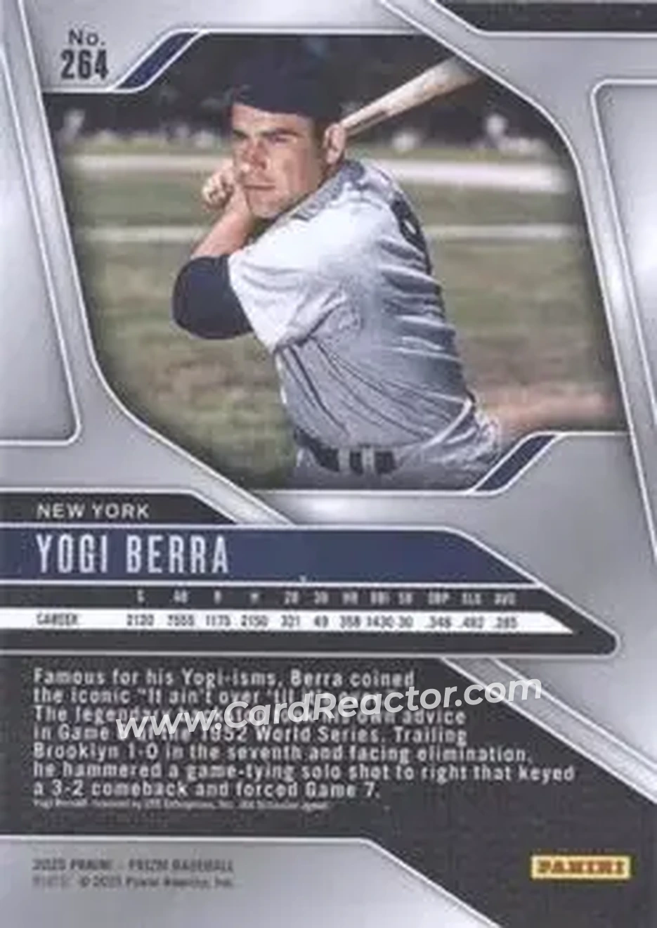 Back of Larry "Yogi" Berra