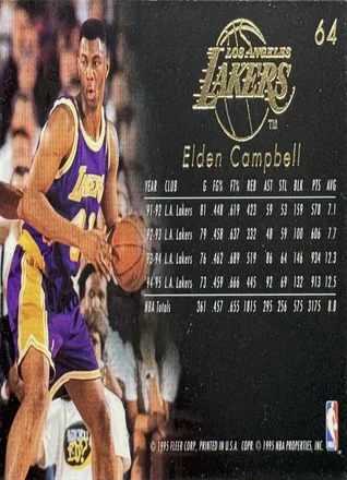 Elden Campbell 背面