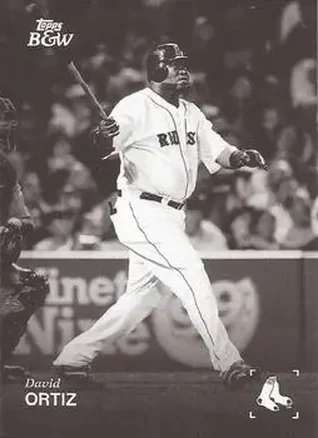 2025 Topps Black & White #017 David Ortiz