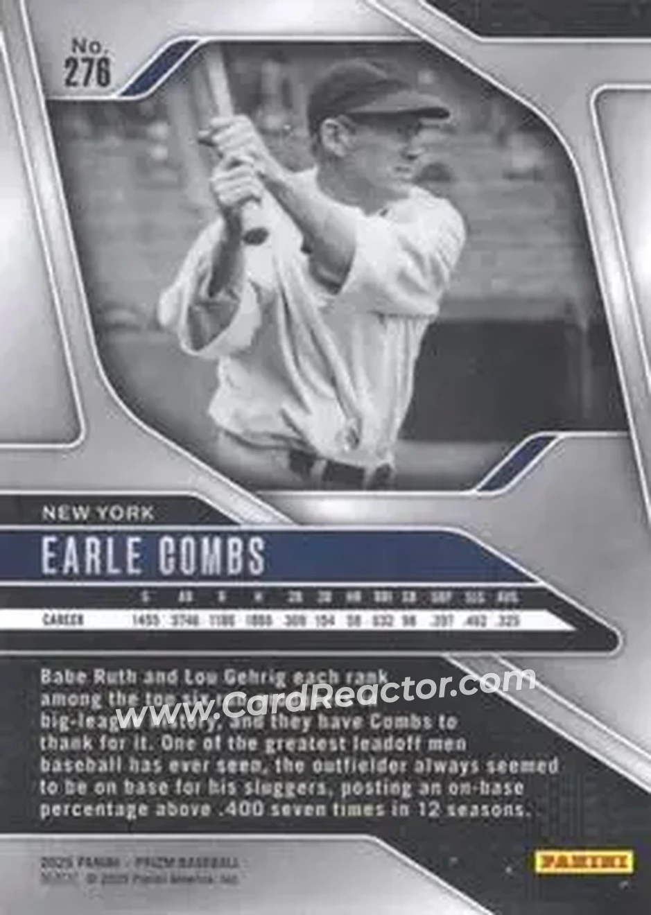 Back of Earle Combs