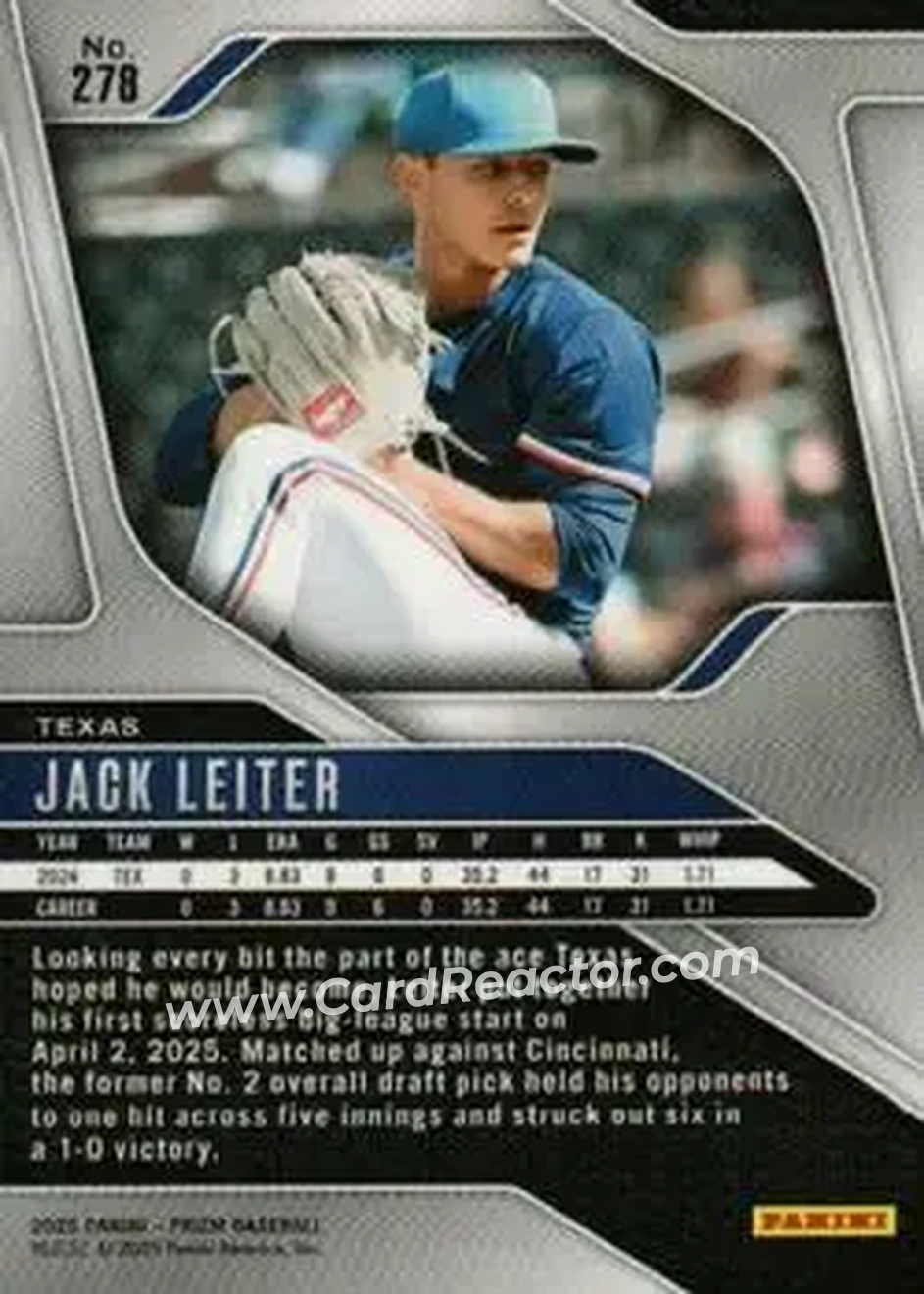 Back of Jack Leiter