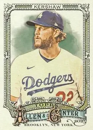 2025 Topps Allen & Ginter #37 Clayton Kershaw