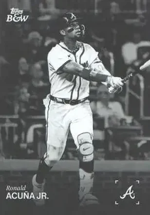 2025 Topps Black & White #021 Ronald Acuña Jr.