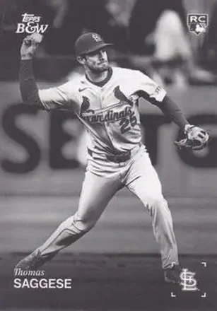 2025 Topps Black & White #028 Thomas Saggese