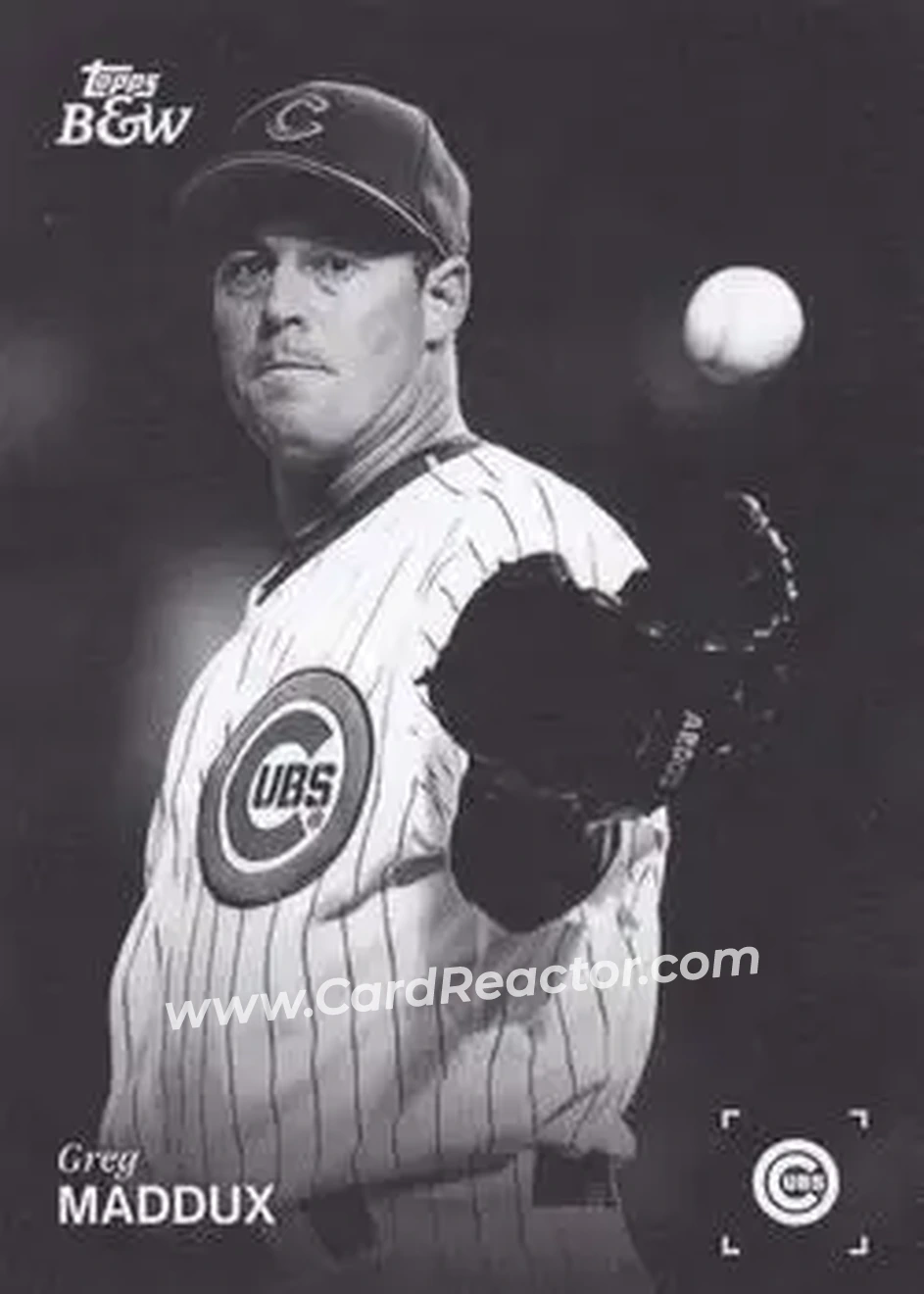 2025 Topps Black & White #029 Greg Maddux