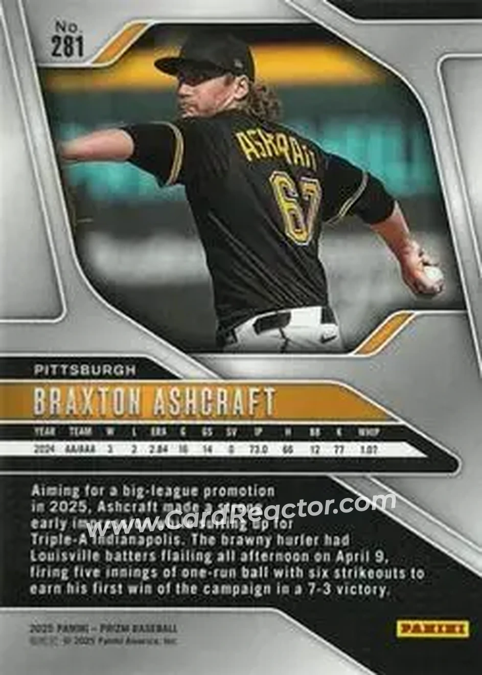 Back of Braxton Ashcraft