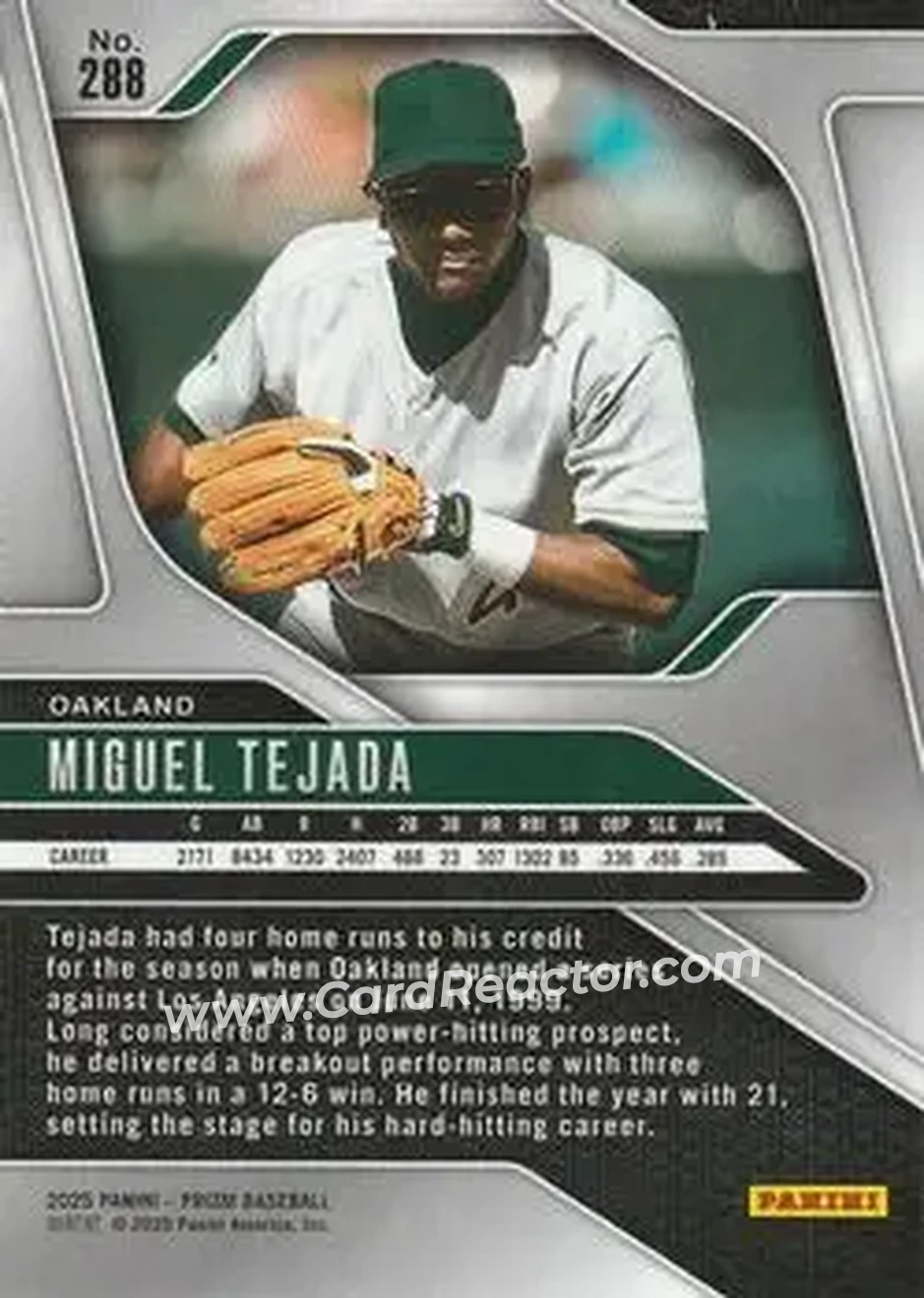 Back of Miguel Tejada