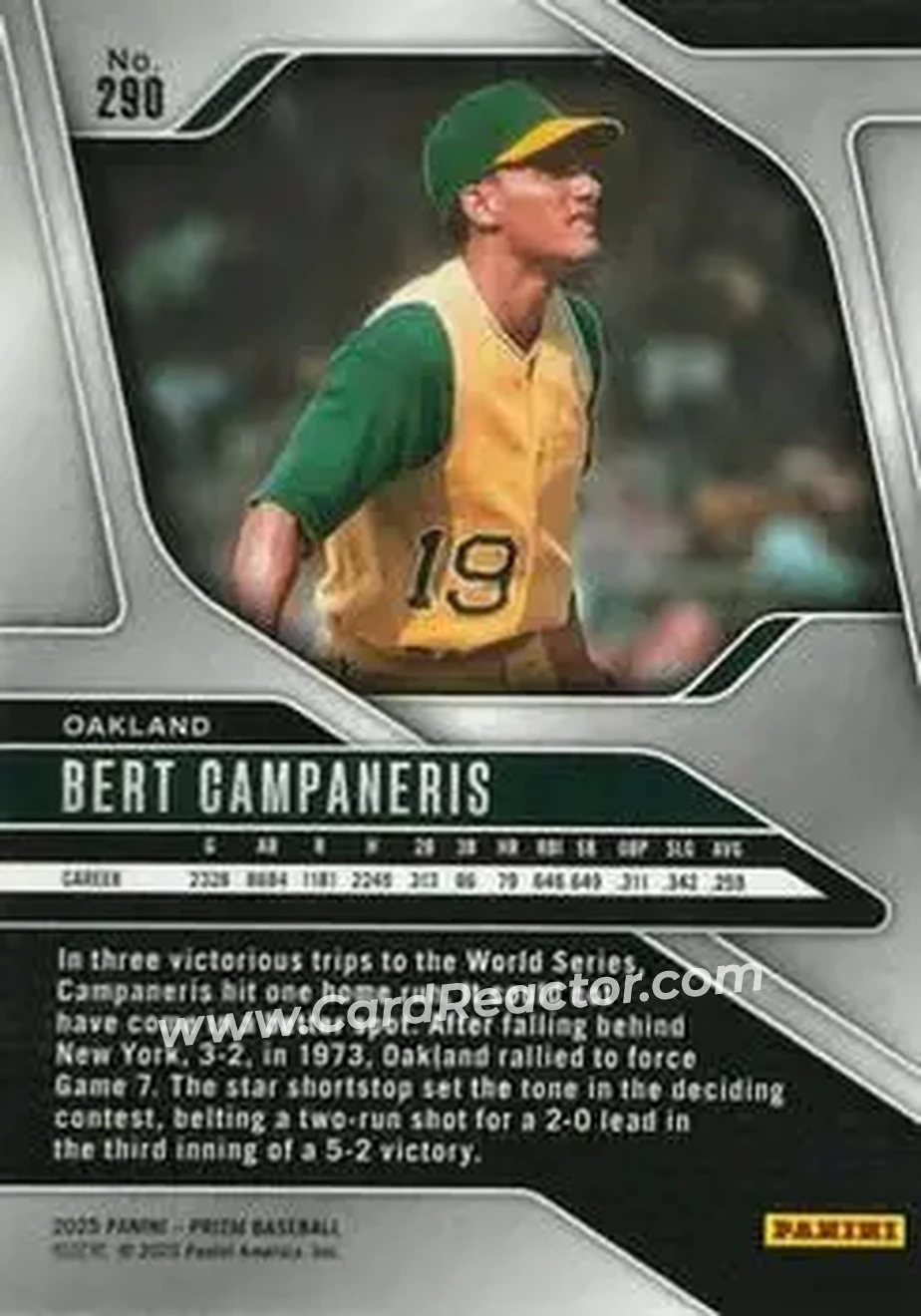 Back of Bert Campaneris