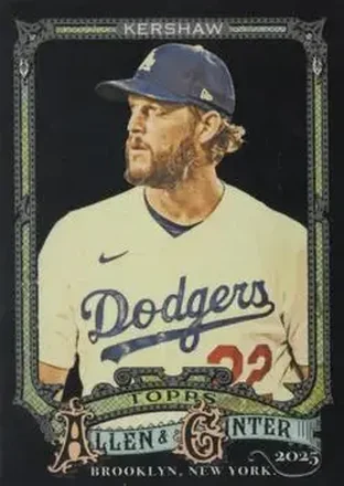 2025 Topps Allen & Ginter X #37 Clayton Kershaw