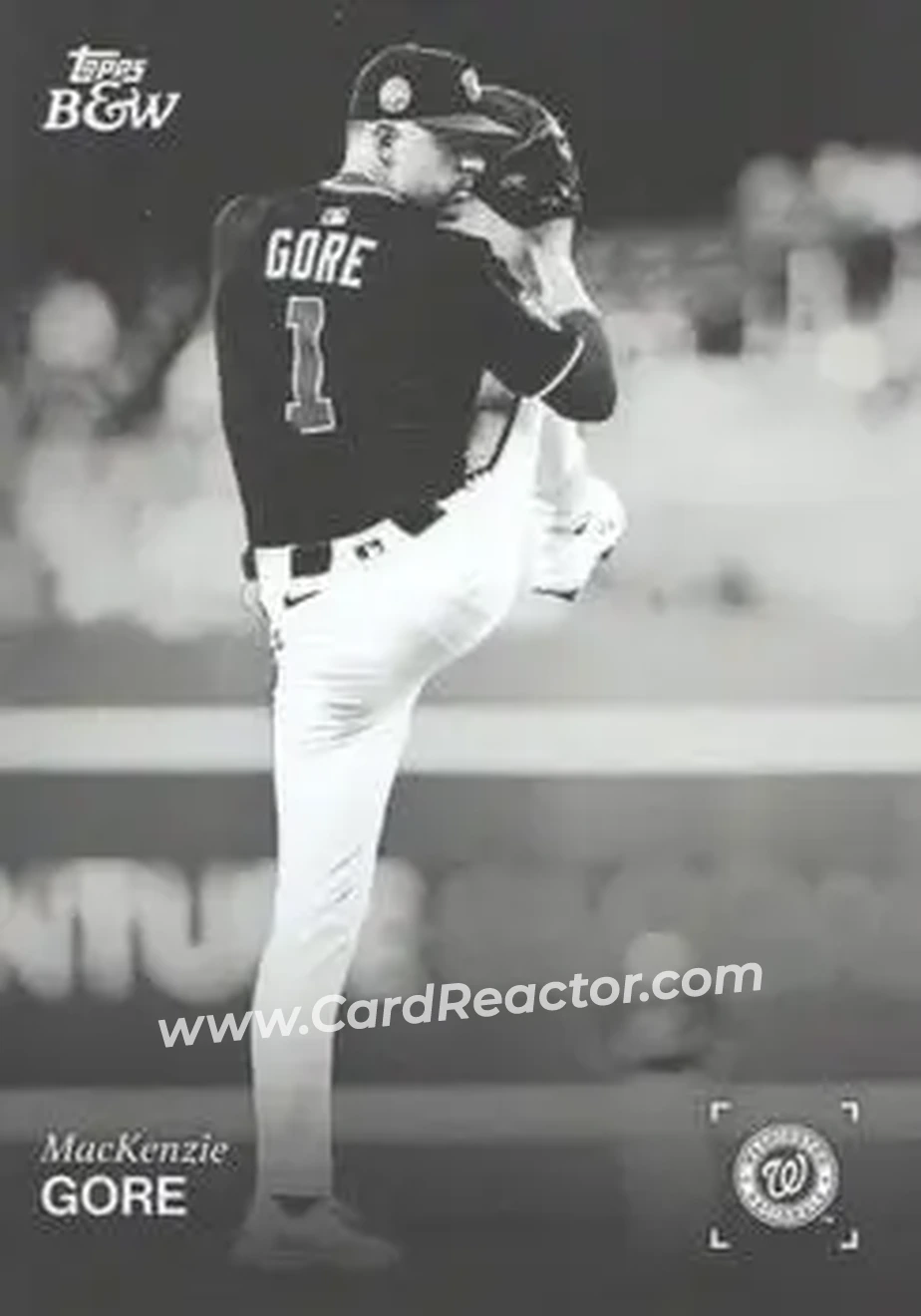 2025 Topps Black & White #040 Mackenzie Gore